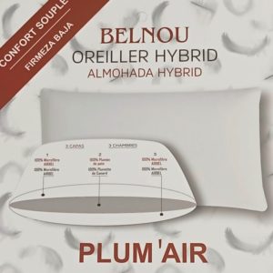 Oreillers PLUM'AIR Hybrid BELNOU - 2 conforts